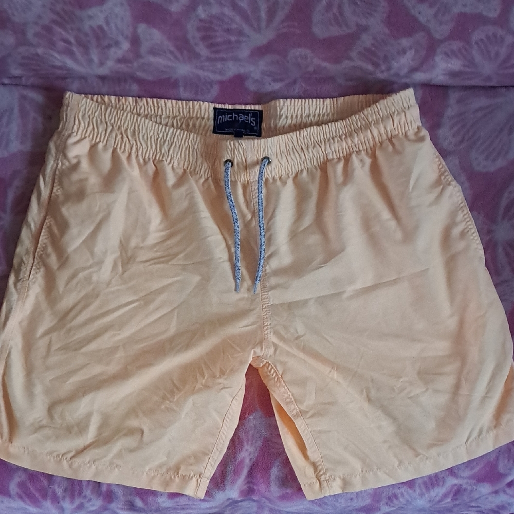 Michaels Light Peach Athletic Drawstring Shorts